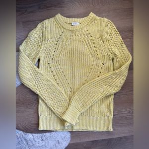 Lucky Brand sweater, yellow. Size medium